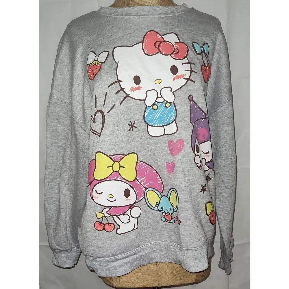 Hello Kitty & Friends Sweatshirt Girls XL (16-18) Grey